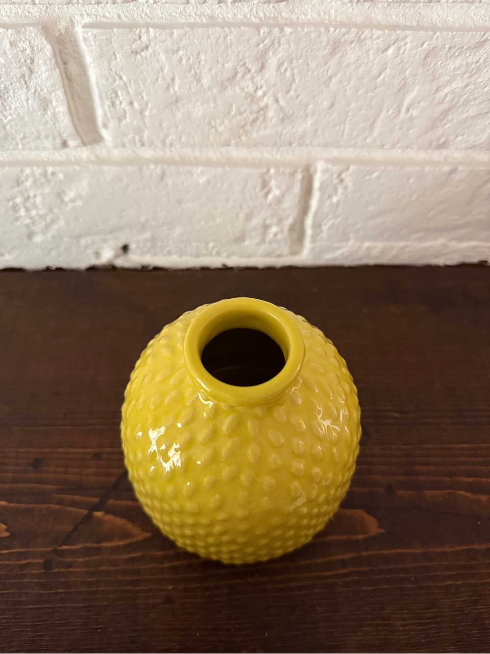 Opalhouse Vibrant Yellow Textured Ceramic Bud Vase - Picture 5 of 6